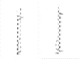 Single Handle Floor Mount Filler in Polished Chrome (Trim Only)